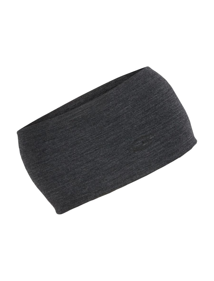 Jet Heather Icebreaker Unisex Merino Chase Men's Headband | AU 1078RVDW